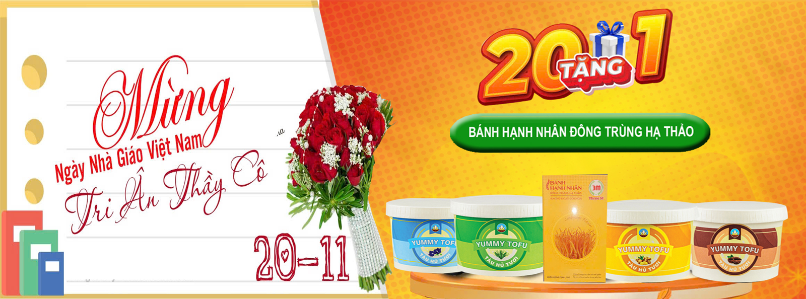 Tàu hũ tươi Yummy tri ân Thầy Cô nhân ngày 20 tháng 11